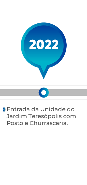 Entrada da Unidade do Jardim Teresópolis com Posto e Churrascaria